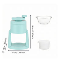 Manual Shaved Ice Machine Detachable Manual Ice Crusher Stainless Steel Blade