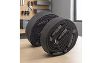 2 Pieces Looped Ends Wall Storage Strap Black Strapping Strap Organizer Flat Band