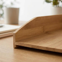 Letter Tray Bamboo Stackable Letter Tray Stackable Desk Organizer Slanted Front accessibleTop