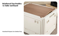 Foldable Storage Crate Portable foldable Crate with Table Lid Multi-Purpose