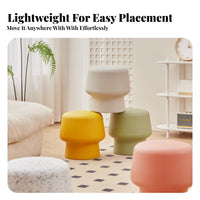 Nordic Design Toadstool-inspiredShaped Stool Minimalist Design Toadstool-inspiredShaped Seat Multi-Functional Home Furnishing Versatile for Children, Homeowners, Decor Enthusiasts, Living Room, Entryway, Bedroom, Balcony