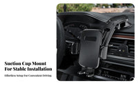 Suction Cup Ph Single Mount 360° Rotation Car Ph Single Holder Telescopic Arm for Everyday User S, Smartph Single Users, Navigation, Driving, Travel