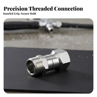 M22 Rotating Adapter Rustproof Stainless Steel Quick Connect Fitting Stainless Steel Swivel Adapter for Professional Cleaners