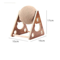 Teeth Grinding Rabbit Feeder Ball Interactive Hay Ball Toy Sturdy Wooden Hay Holder for Rabbits