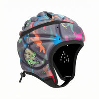 EVA Foam Children's Head Protector Cloth-Covered Padded Sports Head Protector Ear-Covering Football Headgear Adjustable Chin Strap