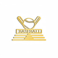 Hollow out Design Baseball Medal Hanger Easy to Install Baseball Wall Medal Rack for Game Room, Bedroom, Office