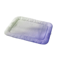 Low-Rise Cooling Bed with Raised Border Rectangular Pet Cooling Bed Supportive Pet Mat with Raised Border Soft for Floor