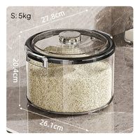 Airtight Seal Rice Storage Container Moisture-Proof Large Capacity Rice Bin Safe for Kitchen