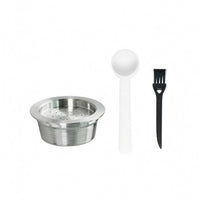 Reusable Coffee Capsule Kit with coffee pod  Round Reusable Spoon Cleaning Brush for Home
