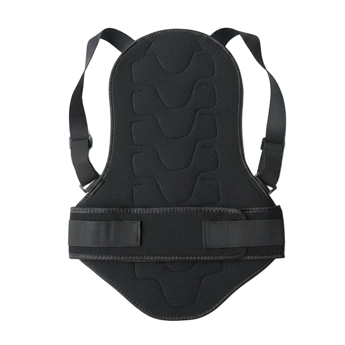 Adjustable Straps Spine Protective Pad Pad Shock Absorbing Motorcycle Back Protector Hard Shell Spine Guard for Non-Terrain Riding, Skiing