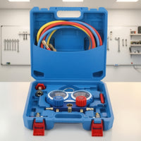 Gauge Set with Case Multi-Port Gauge Set Easy-to-Read Charging Kit for Garage