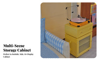 Robot Figure End Table Multi-Functional Storage Cabinet Decorative Piece Sturdy Construction for children, Living Room, Entryway