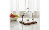 Wooden Napkin Holder Minimalist Crafted Metal Napkin Stand Stable Base Table Decor for Restaurant