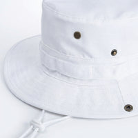 Wide Brim Fishing Hat for Outdoor Activities, Breathable Unisex Bucket Style with Flat Top, Polyester Adventure Sun Protection for Hiking and Camping