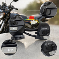 Molded Motorcycle Handlebar Switch with Wiring Harness Allall-Encompassing Handlebar Switch with Wiring Harness Easy to Install Long-Lasting for Scooter Owners