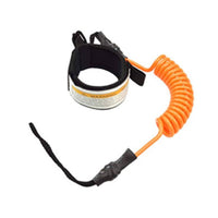 Coiled Wave Leash Heavy-Duty Surfboard Leash with Ankle Cuff Leg Rope Flexible Sturdy for Surfers, Surfing, Bodyboarding