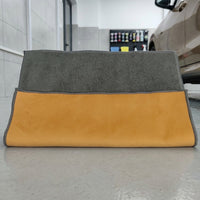 Dual-Sided Microfibre Cloth, Suede Car Towel and Microfibre Towel, 30x30cm Absorbency Anti-Tear Detailing and Polishing Cloth