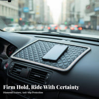 Car Dashboard Non-Slip Mat Universal Fit Anti-Slip Dashboard Mat Easy Installation Multifunctional Car Gadget Tray for Commuters, Women, Trucks, SUVs