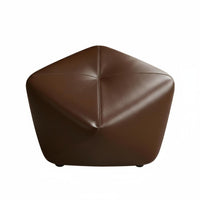 Solid Wood Frame Faceted Upholstered Pouf Sturdy Construction Low Stool Long-Lasting Footstool Space-Saving for Homeowners, Apartment Dwellers, Students, Living Room, Entryway, Cloakroom, Bedroom
