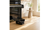 Piano Pedal with Three-Pedals Layout Glossy Piano Pedal with Adjustable Base Accessory for Beginners