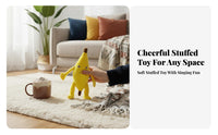 Sound-Making Singing Banana Stuffed Toy Cute Design Funny Banana Keychain Soft and Long-Lasting for Children, Teens, Backpack Decoration