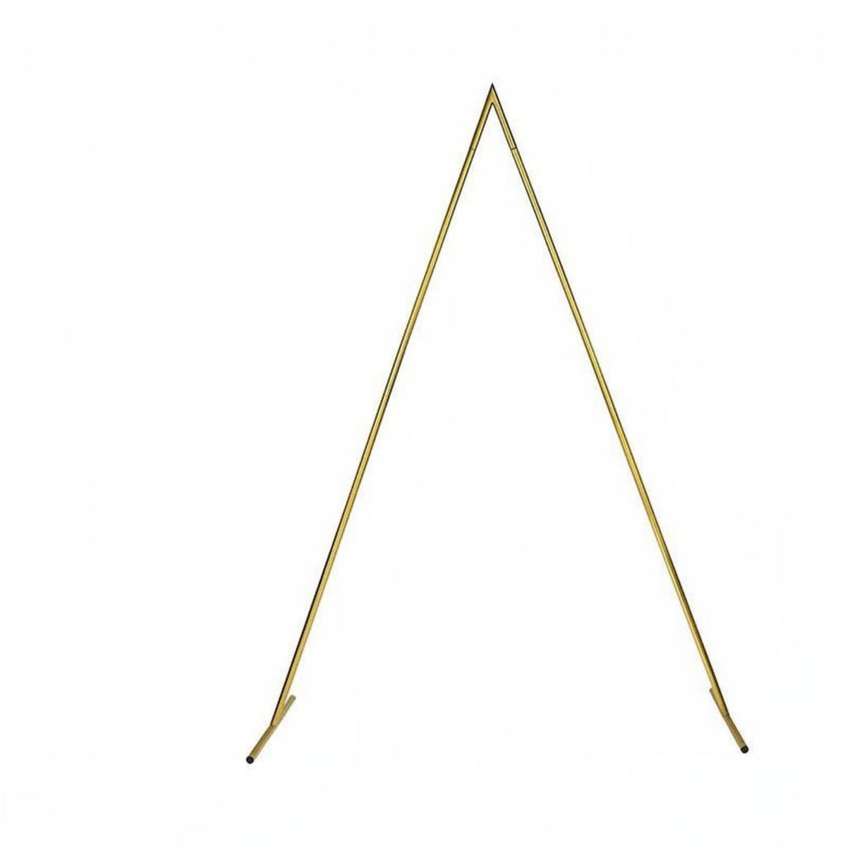 Gold Triangle Wedding Arch Portable Triangular Ceremony Arch Stand Weather-Resistant Wedding Backdrop Stand for Photo
