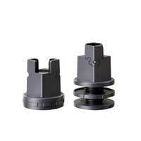 4 Pieces Clamp Style Adjustable Leg Riser Leveling Furniture Leg Riser Rotatable Ribbed