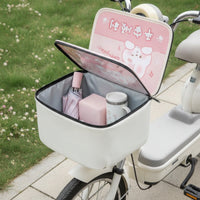 Bike Basket Rain Cover Waterproof Basket Cover with Zipper Rainproof for Cyclists, Commuters, Rainy Days, Daily Commute