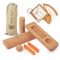Cork Stretching Exercise Column Solid Cork Massage Column Cylindrical Stretching Exercise Roller