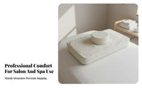 Anti-Collapse Salon Pillow Firm-Density Foam Core Eyelash Extension Pillow Breathable Hole Design Spa Headrest Cushion for Beauty Salons, Spas