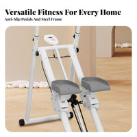 Non-Slip Pedals Vertical Climber Machine Stable Triangular Frame Stair Stepper Exercise Machine Low-Effect Cardio Vertical Climber Space-Saving for Adults, Beginners, Seniors, Indoor, Strength Training, Apartment, Living Room