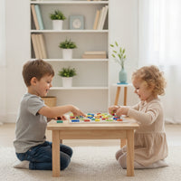 Early Learning Board with 3D Pieces Educational Puzzle Board Sensory Wooden Puzzle Fine Motor for Preschoolers