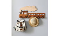 Coat Hook with   Form Top Drill Train Coat Hook Space-Saving Train Wall Hanger for Young Children