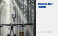 Adjustable Aluminum Alloy Bike Computer Mount for Outdoor Trails, Multi-Function Camera & Light Accessory