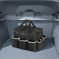 Cleaning Organizer with Dividers Compartmented Cleaning Supply Bag Car Organizer Portable Multi-Pocket for Cleaners