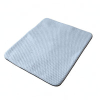 Breathable Cooling Sleeping Pad Ice-Silk Style Cooling Pet Mat Textured Low-Rise for Dogs, Cats, Resting