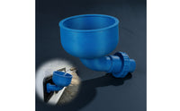 RV Water Inlet Funnel Curved-Spout RV Water Tank Funnel Easy-Connect Wide-Mouth for Campers, Travel Trailers, Campgrounds