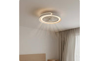 Dual Purpose Fandelier Space Saving Fan Ceiling Light Wireless Control LED Ceiling Fan for Bedroom, Dining Room