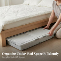 Rolling Underbed Drawer Wheeled Design Under-Bed Rolling container compact