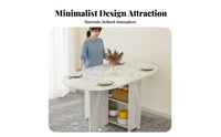 Multi-Functional Folding Dining Trolley Multifunctional Convertible Dining Console Mobile Space-Saving Furniture Extendable for Small Apartment Dwellers, Students, Families, Studio Apartments, Kitchen, Living Room, Home Office