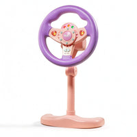 Toy Steering Wheel with Stand Pretend-Play Simulated Driving Steering Wheel Simulated Driving Toy Standing Interactive