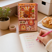 Mini Food Vending Machine Notebook Blind Box Toy for Students
