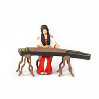 Pipa Player Model Highly Detailed Guzheng Player Model Ancient Chinese Musician Figurine Resin Material for Collectors, Dioramas