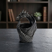 Decorative Dragon Sculpture Planter Sculptural Dragon Planter Desktop Resin for Gardeners, Balcony