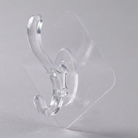 Bedroom and Closet Organization Multi-Hook Strip Hook for Students, Transparent Sticky for Bathroom with Strong Grip