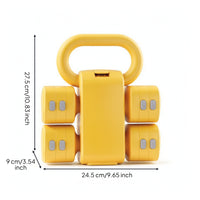 Dumbbell with Kettlebell Handle Compact Adjustable Dumbbell Multifunctional