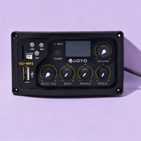 Rotary Knobs Guitar Preamp Equalizer Tuner Display Window Guitar Pickup Preamp USB Port Music Gear TF Card Slot