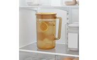 Cold Water Pitcher High Temperature Resistant Plastic Fruit Jug with Lid Fridge Door Water Jug Mess-Clean-Clean Spout for Office