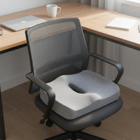 Memory Foam Seat Cushion Hollow Center Ergonomic Seat Cushion Improves Posture Memory Foam Chair Pad for Office Workers, Students, Gaming