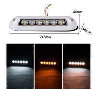 Awning Porch Light Fixture Three-Color Dimming RV Awning Light 12V Waterproof for Campers
